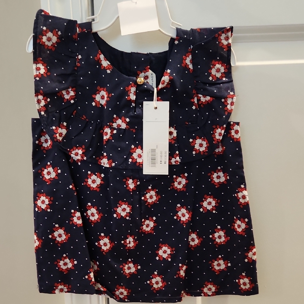 Floral Sleeveless Top with Ruffle Detail